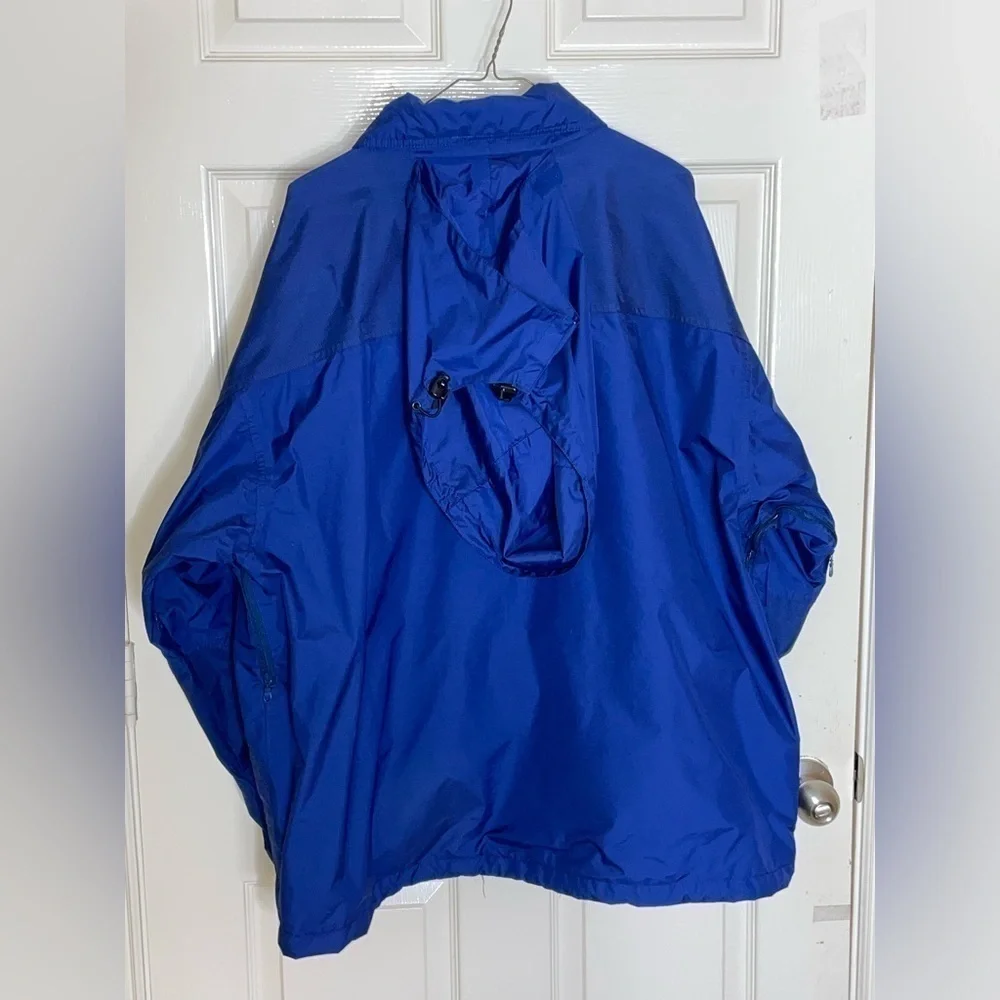 Pepsi Cola Jacket Adult XLarge Navy Full Zip Hooded Lined Aramark Uniform Coat  - Picture 9 of 12